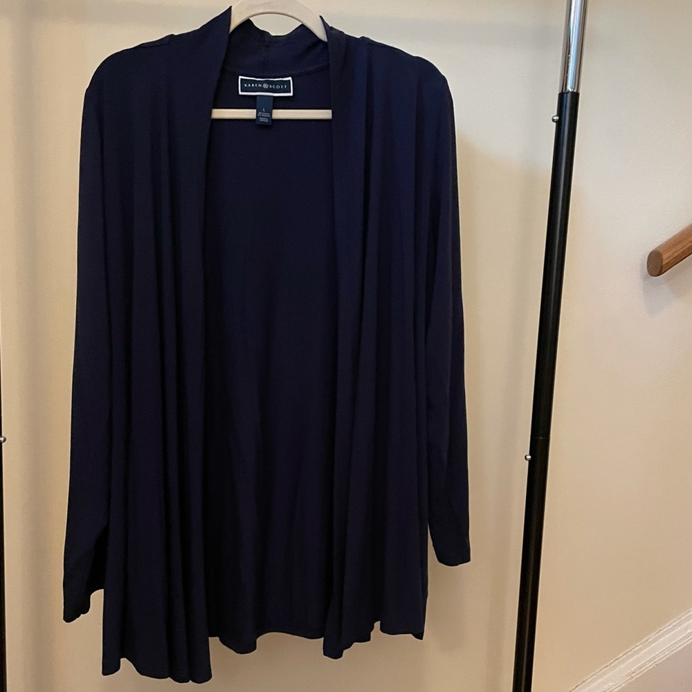 Karen Scott Navy Cardigan